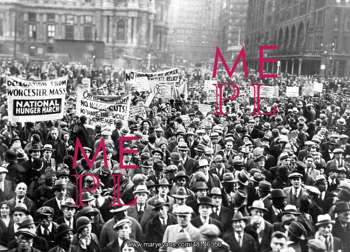 : Demonstration during the Great Depression in Philadelphia, 1 : Demonstration during the Great Depression in Philadelphia, 1
