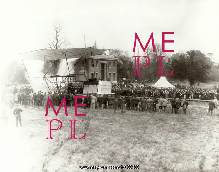 : Demonstration of Hiram Maxim's flying machine Baldwyns Park : Demonstration of Hiram Maxim's flying machine Baldwyns Park