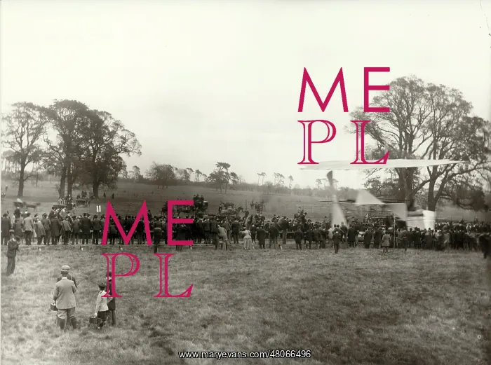 : Demonstration of Hiram Maxim's flying machine Baldwyns Park : Demonstration of Hiram Maxim's flying machine Baldwyns Park