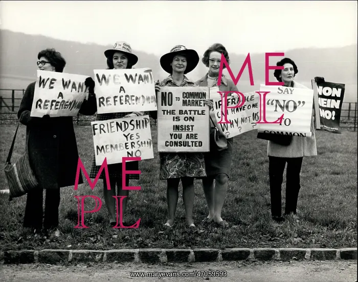 : Demonstration against joining the Common Market : Demonstration against joining the Common Market
