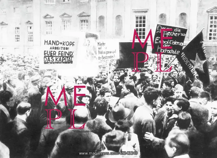 : Demonstration of the KPD in Berlin, 1929 : Demonstration of the KPD in Berlin, 1929
