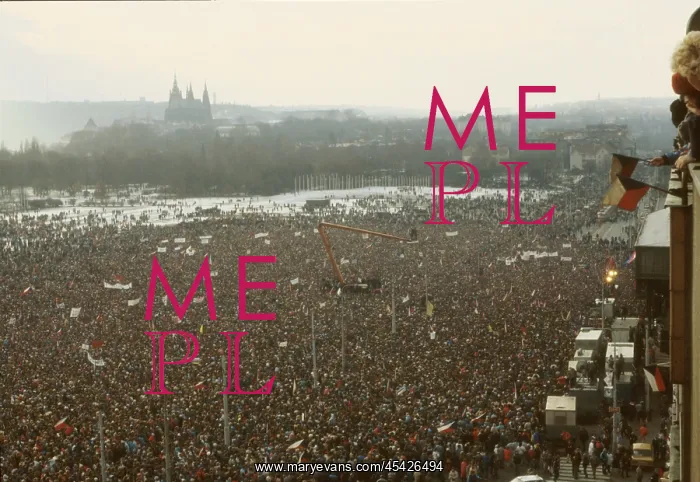 : Demonstration - Letna plain - Prague - general view : Demonstration - Letna plain - Prague - general view