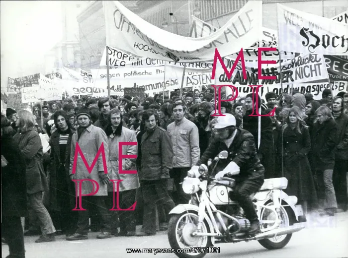 : Demonstration against new university plans, Munich : Demonstration against new university plans, Munich