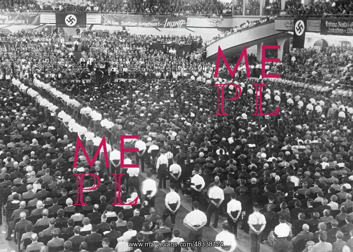 : Demonstration of the NSDAP in the Sportpalast in Berlin : Demonstration of the NSDAP in the Sportpalast in Berlin