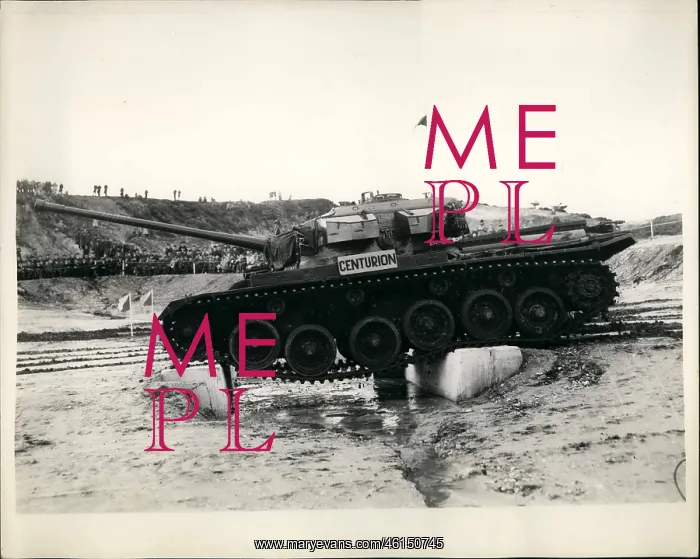 : Demonstration of obstacle crossing, Bovington Camp, UK : Demonstration of obstacle crossing, Bovington Camp, UK