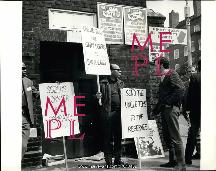 : Demonstration at the Oval cricket ground, London : Demonstration at the Oval cricket ground, London