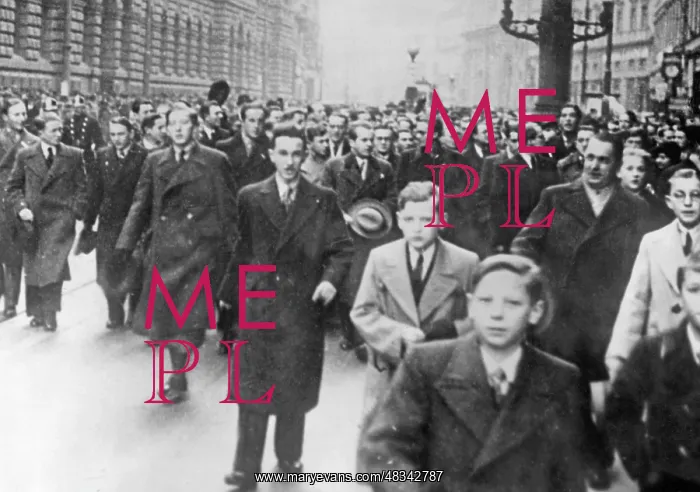 : Demonstration in Prague, 1930s : Demonstration in Prague, 1930s
