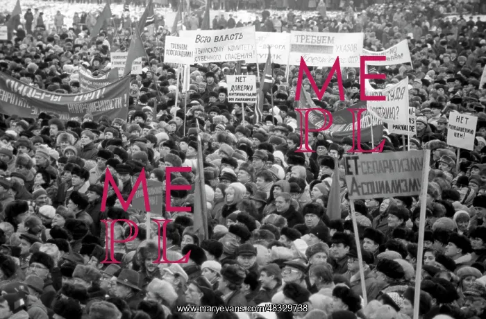 : Demonstration in Riga, 1991 : Demonstration in Riga, 1991