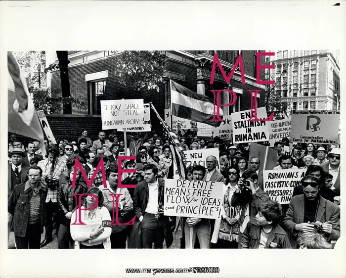: Demonstration against Romanian oppression, New York, USA : Demonstration against Romanian oppression, New York, USA