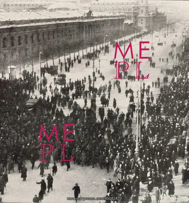 : Demonstration, Russian Revolution, photograph : Demonstration, Russian Revolution, photograph