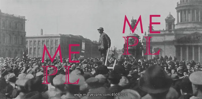 : Demonstration, Russian Revolution, photograph : Demonstration, Russian Revolution, photograph