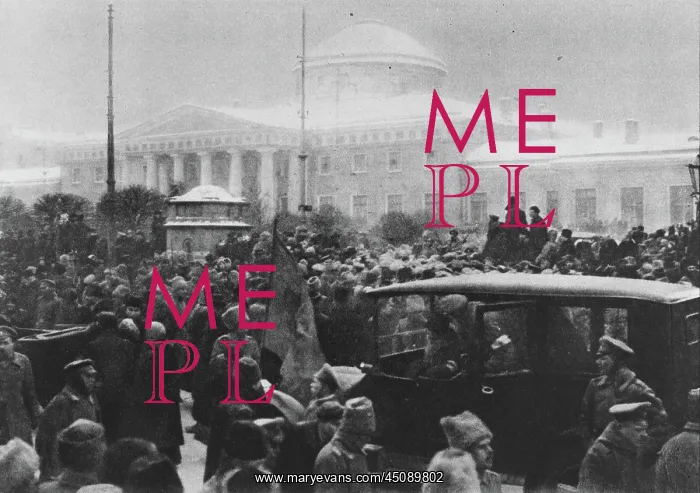 : Demonstration, Russian Revolution, photograph : Demonstration, Russian Revolution, photograph
