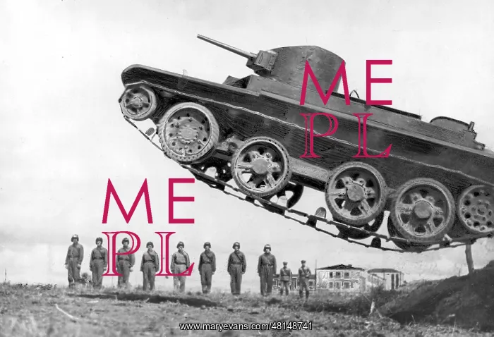 : Demonstration of a Russian tank, 1935 : Demonstration of a Russian tank, 1935