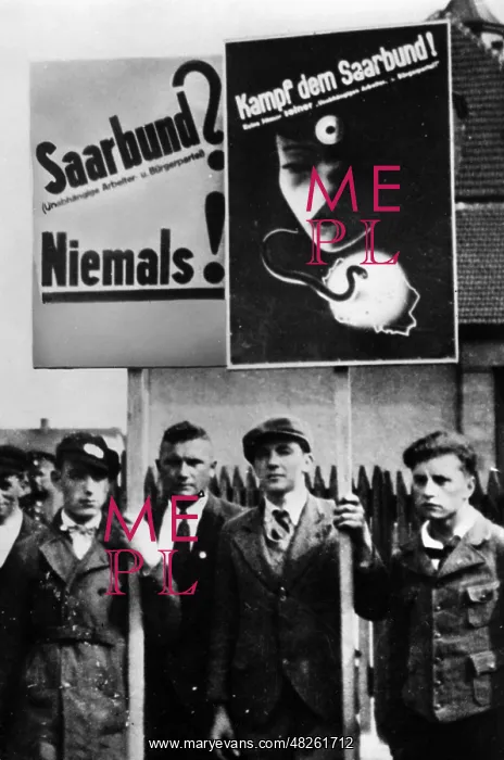 : Demonstration against the Saarbund, 1935 : Demonstration against the Saarbund, 1935