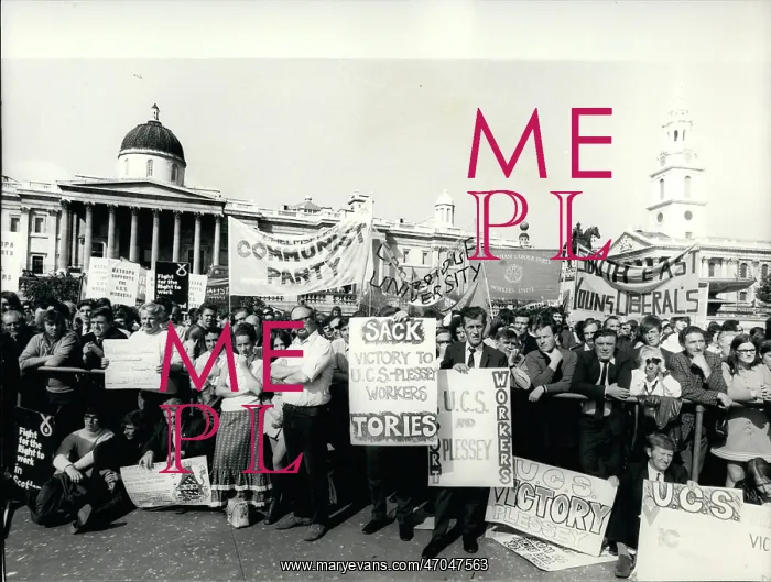 : Demonstration for Scottish Shipyard workers, London : Demonstration for Scottish Shipyard workers, London
