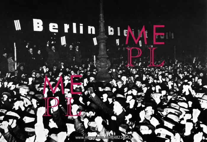 : Demonstration against the seizure of power in Berlin, 1933 : Demonstration against the seizure of power in Berlin, 1933