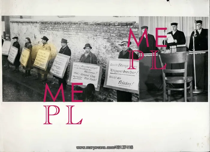 : Demonstration and sentencing, Ilse Koch trial : Demonstration and sentencing, Ilse Koch trial