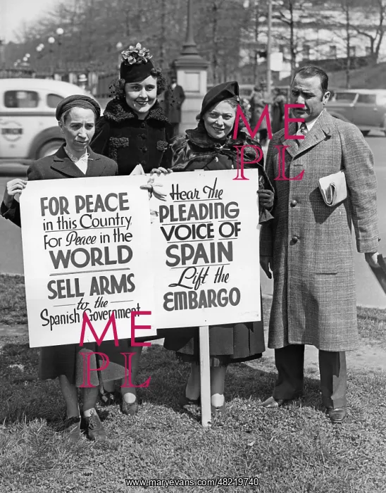 : Demonstration against the Spanish Civil War, 1938 : Demonstration against the Spanish Civil War, 1938