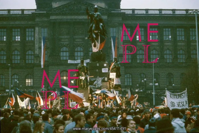 : Demonstration - St.Wenceslas statue : Demonstration - St.Wenceslas statue