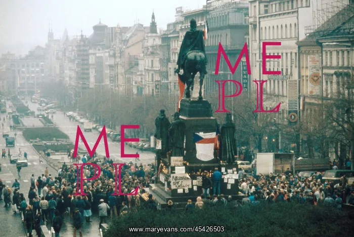: Demonstration - St.Wenceslas statue : Demonstration - St.Wenceslas statue