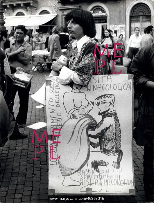 : Demonstration in support of abortion rights, Rome : Demonstration in support of abortion rights, Rome
