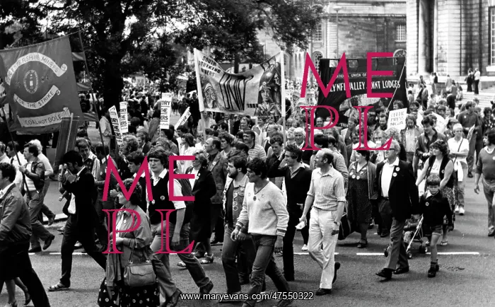 : Demonstration in support of miners 1984 : Demonstration in support of miners 1984