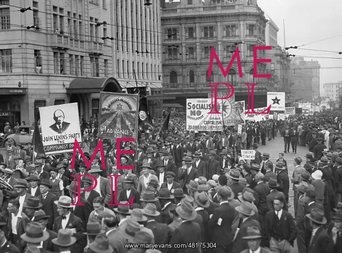 : Demonstration of unemployed in Australia, 1931 : Demonstration of unemployed in Australia, 1931