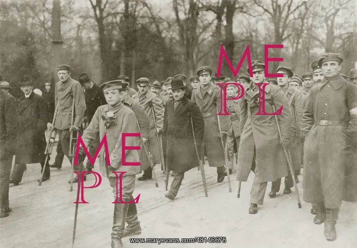 : Demonstration of war wounded, 1919 : Demonstration of war wounded, 1919