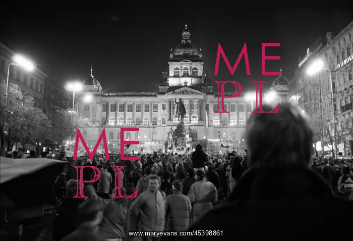 : Demonstration - Wenceslas Square : Demonstration - Wenceslas Square