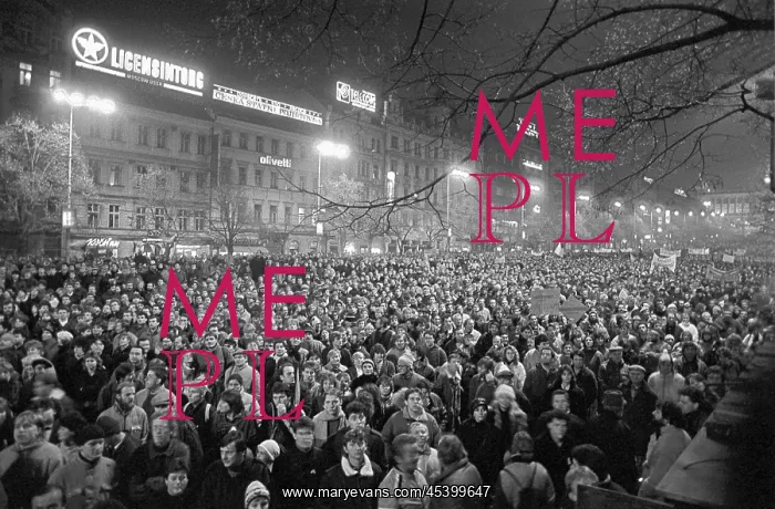: Demonstration - Wenceslas Square : Demonstration - Wenceslas Square