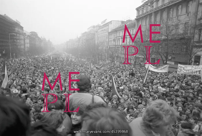 : Demonstration - Wenceslas Square : Demonstration - Wenceslas Square