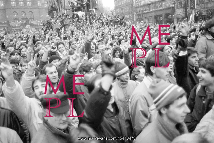 : Demonstration - Wenceslas Square : Demonstration - Wenceslas Square