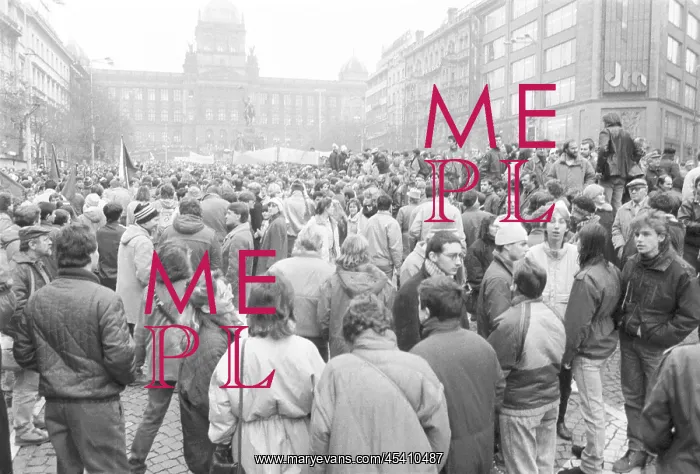 : Demonstration - Wenceslas Square : Demonstration - Wenceslas Square