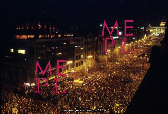 : Demonstration - Wenceslas square : Demonstration - Wenceslas square