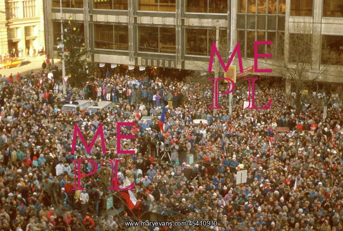 : Demonstration - Wenceslas square - Human Rights Day : Demonstration - Wenceslas square - Human Rights Day