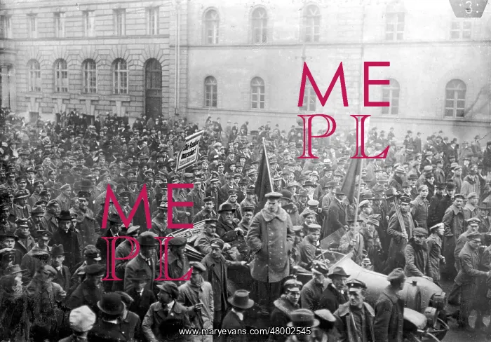 : Demonstration of the workers council in Munich, 1919 : Demonstration of the workers council in Munich, 1919
