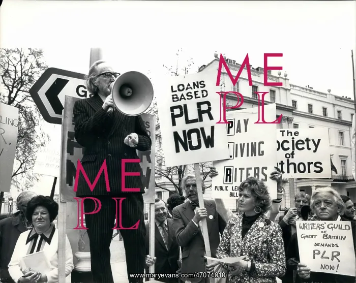 : Demonstration by Writers Action Group, London : Demonstration by Writers Action Group, London