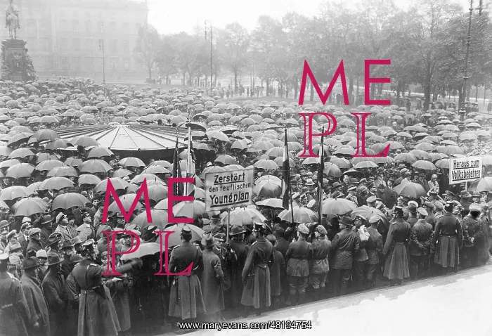 : Demonstration against the Young Plan, 1930 : Demonstration against the Young Plan, 1930