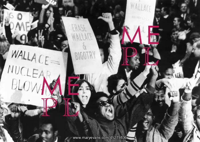  : Demonstrators against American Independent ?
