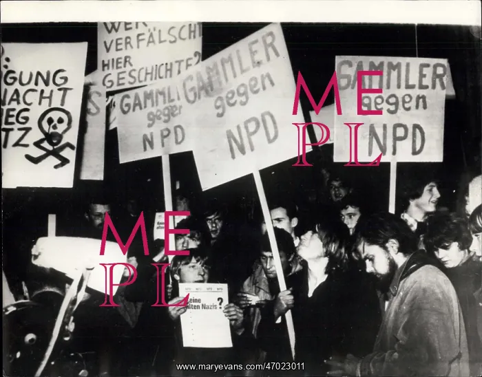 : Demonstrators against NPD in Munich : Demonstrators against NPD in Munich