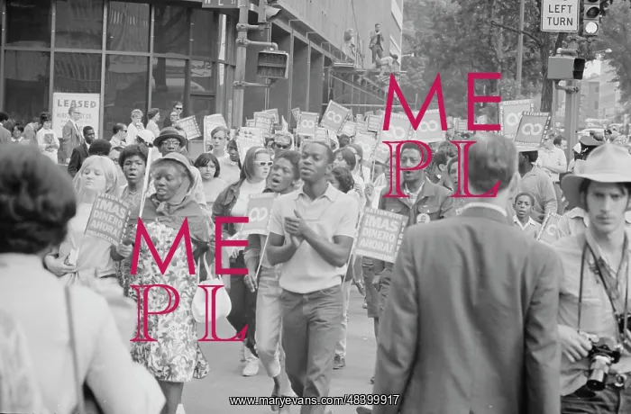 : Demonstrators in the Poor People's March at : Demonstrators in the Poor People's March at