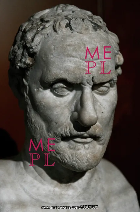 : Demosthenes (384-322 BC). Marble bust : Demosthenes (384-322 BC). Marble bust