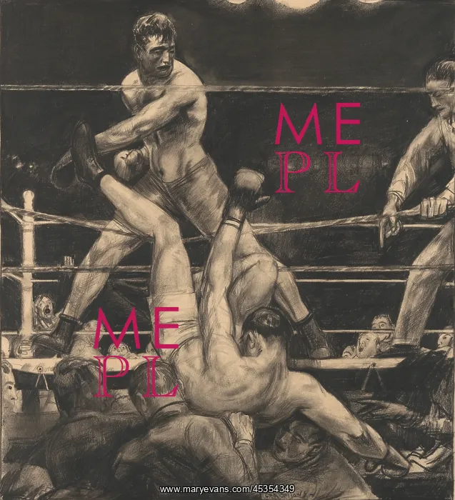 : DEMPSEY THROUGH THE ROPES, by George Bellows, 1923 : DEMPSEY THROUGH THE ROPES, by George Bellows, 1923