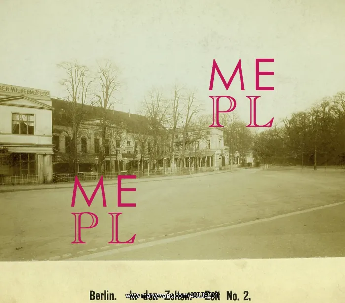 : The In den Zelten in Berlin, around 1910 : The In den Zelten in Berlin, around 1910