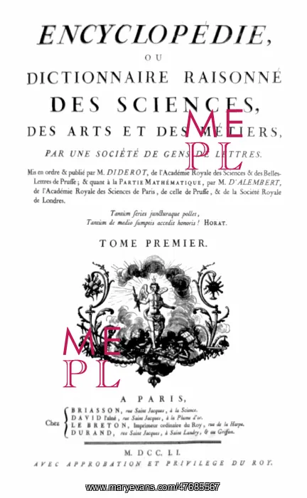  : Denis Diderot and Jean le Rond d'Alembert, Encyclop @ die, 17