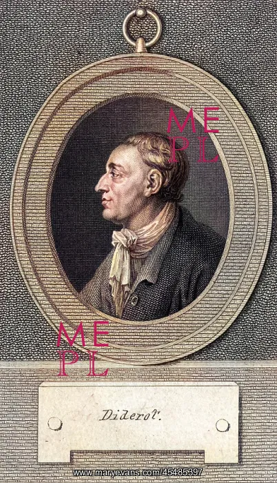 : DENIS DIDEROT / OVAL PIC : DENIS DIDEROT / OVAL PIC