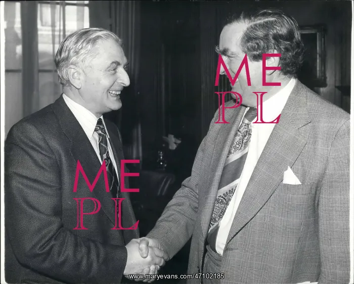 : Denis Healey and Ernst Brugger of Switzerland : Denis Healey and Ernst Brugger of Switzerland