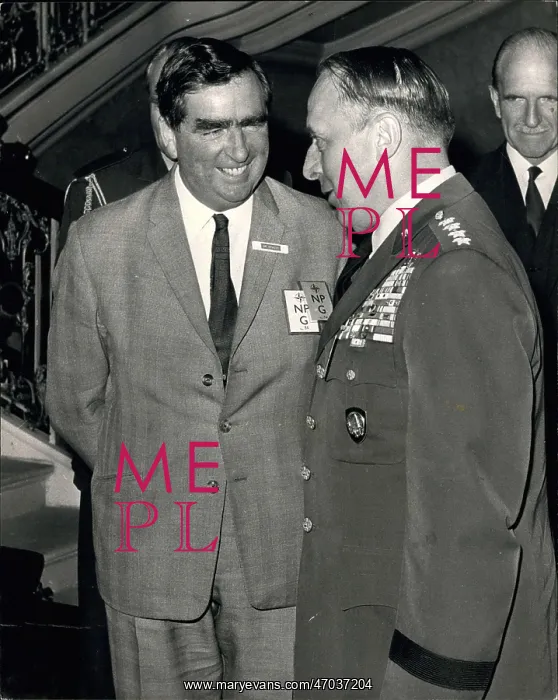 : Denis Healey and General Lyman L Lemnitzer : Denis Healey and General Lyman L Lemnitzer