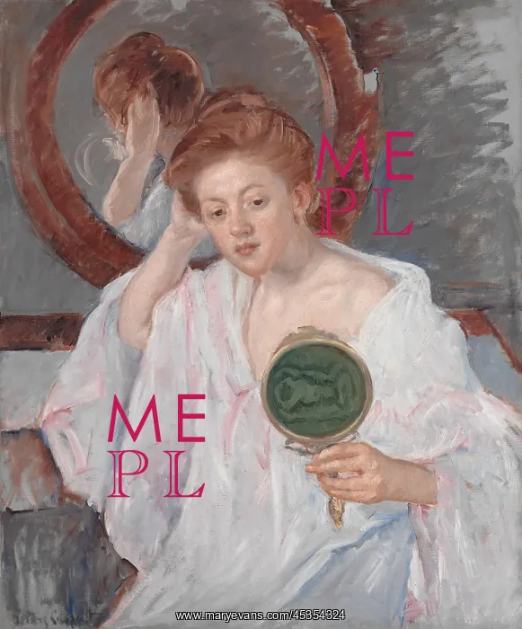 : Denise at Her Dressing Table, by Mary Cassatt, 1908-9 : Denise at Her Dressing Table, by Mary Cassatt, 1908-9
