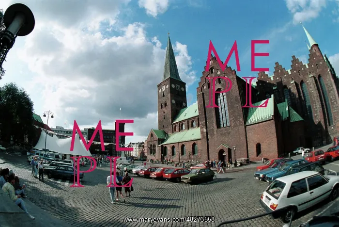 : Denmark. ITAR-TASS: DENMARK. Large church in the centre of Aarhus town, 1990 : Denmark. ITAR-TASS: DENMARK. Large church in the centre of Aarhus town, 1990